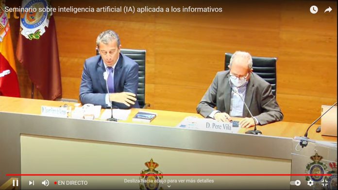 Javier Pérez de Vargas y Pere Vila, en la clausura del seminario