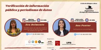 Eva Belmonte y Ana Pastor impartirán dos conferencias sobre verificación de información pública y periodismo de datos