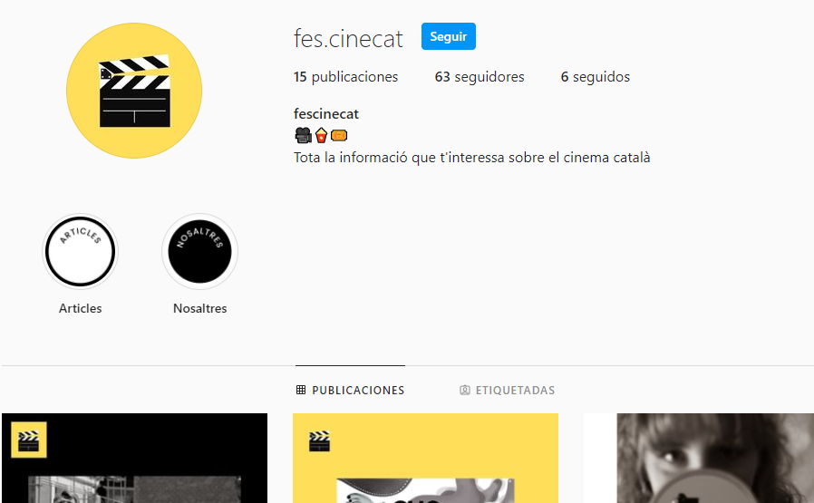 FESCINECAT - Instagram de cinema català