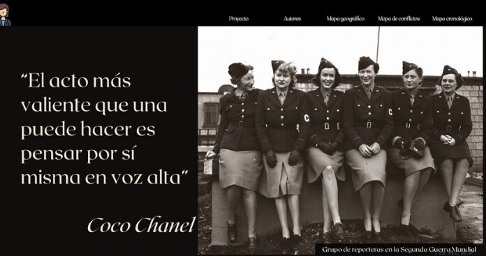 «Mujeres Corresponsales de Guerra», un innovador proyecto interactivo Mujeres Corresponsales de Guerra