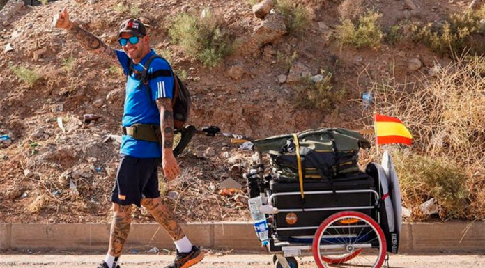 Santiago Sánchez, el español que intentó ir al Mundial de Qatar a pie