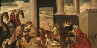 24 dies seguint l’estrella: el viatge dels Reis Mags a Betlem Els tres Reis d'Orient adorant el nen Jesús. Foto de Wikimeda Commons