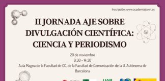 La Facultad de Ciencias de la Comunicación acoge la II Jornada AJE sobre Divulgación Científica