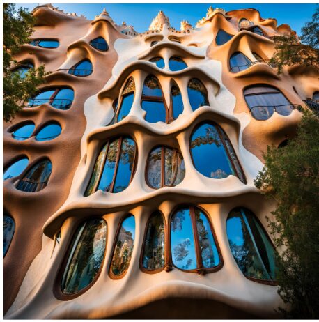 Imatge de la Casa Batlló creada amb Canva IA (Font pròpia)