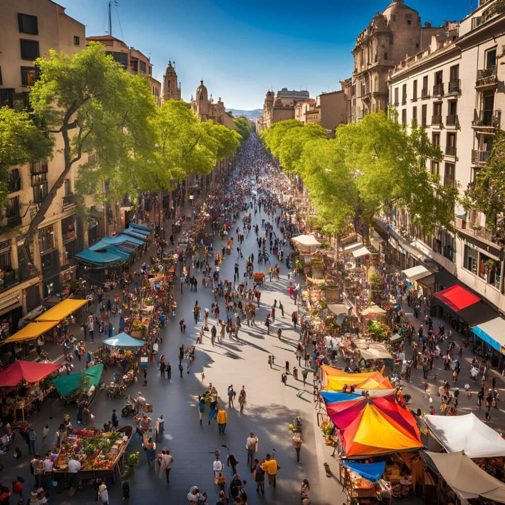 La Rambla, imatge creada amb IA