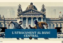 Entra a l’escenari del crim: resol el misteri de l’assalt al Banc Central de Barcelona Grafisme d'elaboració pròpia.