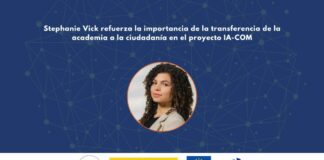 Stephanie Vick destaca la importancia de transferir el conocimiento de la academia hacia la ciudadanía en el marco del proyecto IA-COM