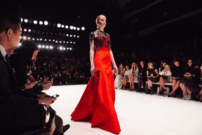 fashion-blogger-front-row-show-lights