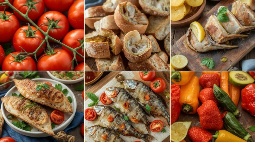 Imatge de diferents aliments saludables. 